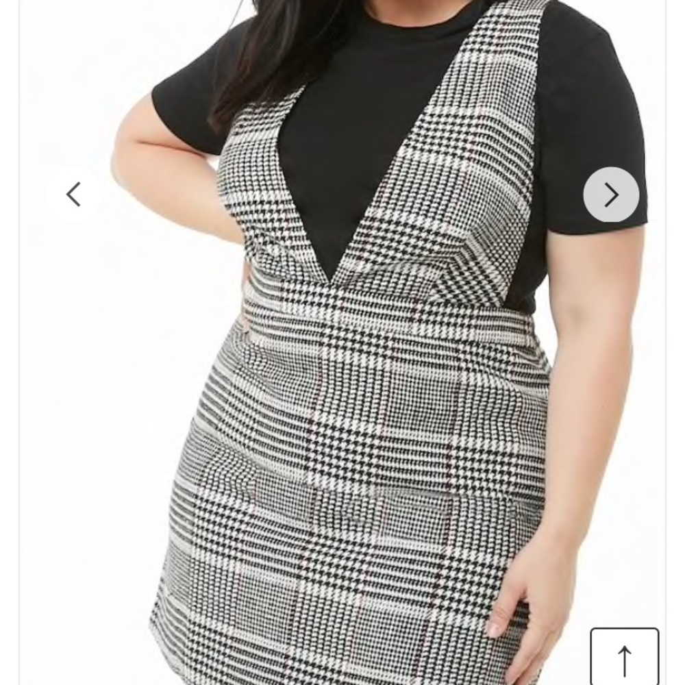 Houndstooth Suspender Dress